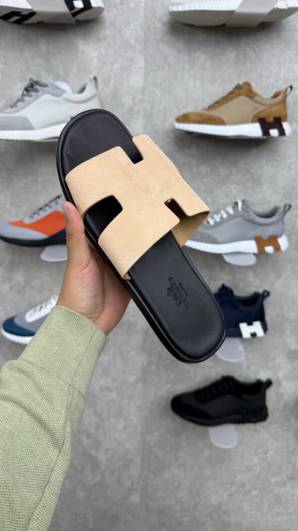 Hermes Slippers Zalm