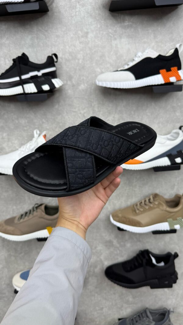 Christian Dior Cross Slide Oblique Black