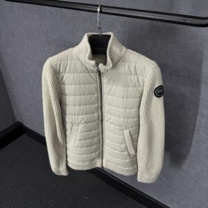 Canada Goose Cardigan Beige, Black Logo