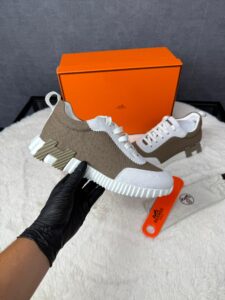 Hermes Bouncing Brown White Ribbels - Afbeelding 2