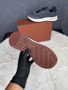 Loro Piana Weekend Walk Sneakers Grey Suede - Afbeelding 6