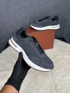 Loro Piana Weekend Walk Sneakers Grey Suede