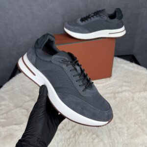 Loro Piana Weekend Walk Sneakers Grey Suede