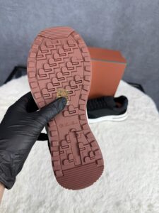 Loro Piana Weekend Walk Sneakers Black Suede - Afbeelding 6