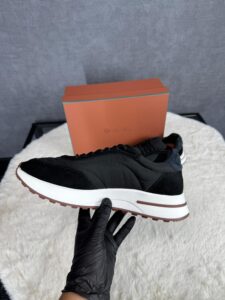 Loro Piana Weekend Walk Sneakers Black Suede - Afbeelding 4