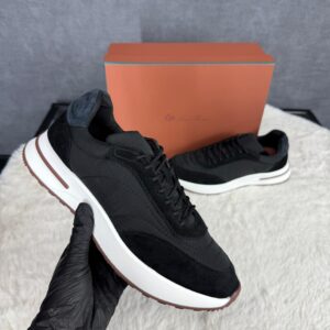 Loro Piana Weekend Walk Sneakers Black Suede