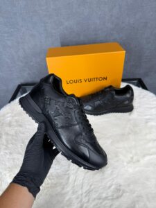 Louis Vuitton Black on Black Sneakers Monogram