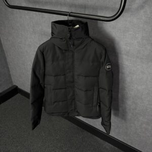 Canada Goose Mac Millan Black, Black Logo High Quality