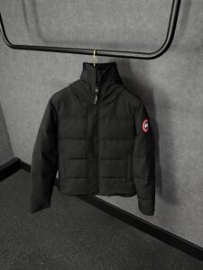 Canada Goose Mac Millan Black, Red Logo High Quality