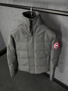Canada Goose Mac Millan Grey, Red Logo High Quality - Afbeelding 3