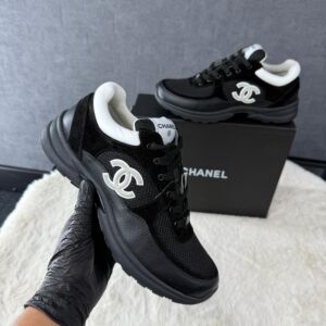 Chanel Sneakers Black White