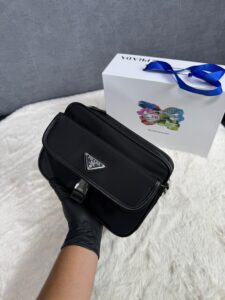 Prada Re-Nylon Saffiano Bag Black High Quality