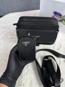 Prada Re-Nylon Saffiano Bag Black High Quality - Afbeelding 2