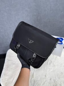 Prada Re-Nylon Bag Black Big Size High Quality - Afbeelding 2