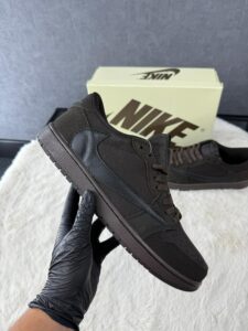 Nike Air Jordan 1 Low Travis Scott Brown Velvet - Afbeelding 2