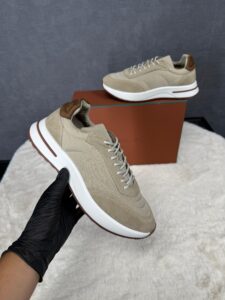 Loro Piana Weekend Walk Sneakers Beige Suede