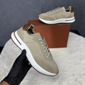 Loro Piana Weekend Walk Sneakers Beige Suede