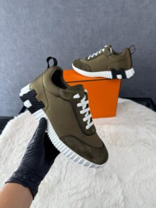 Hermes Bouncing Sneakers Khaki