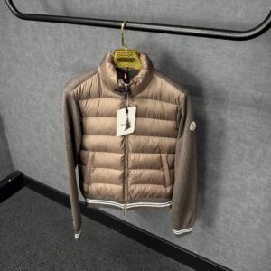 Moncler Cardigan Brown, NFC LOGO