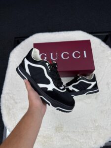 Gucci GG Re-Web Sneakers Black White