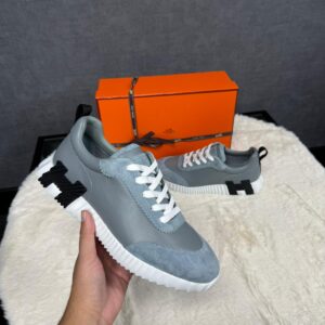Hermes Bouncing Grey Leather / Suede