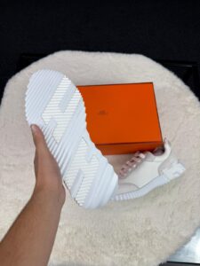 Hermes Bouncing White Sneakers - Afbeelding 4