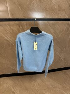 Ami Polo Sweater Light Blue - Afbeelding 2