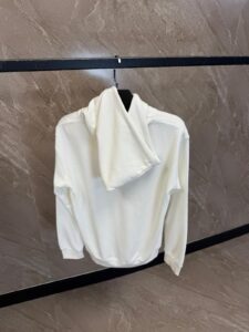 Christian Dior x Stone Island White Hoodie - Afbeelding 3