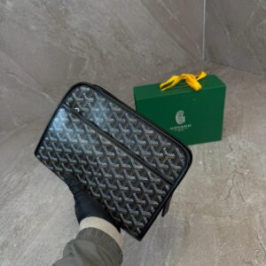 Goyard Jouvence Toilet Bag Black / Grey Bag High Quality