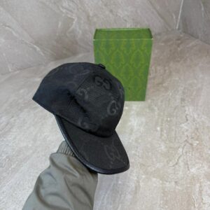 Gucci Maxi GG Canvas Baseballpet Black