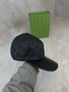 Gucci GG Canvas Baseball Cap Black / Leather - Afbeelding 2