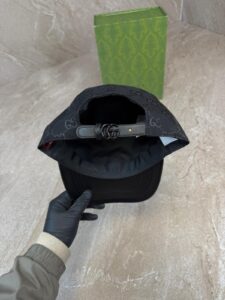 Gucci GG Canvas Baseball Cap Black / Leather - Afbeelding 5