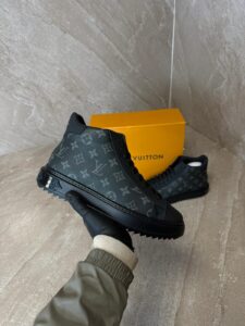 Louis Vuitton High Top Trainer Black Monogram - Afbeelding 2