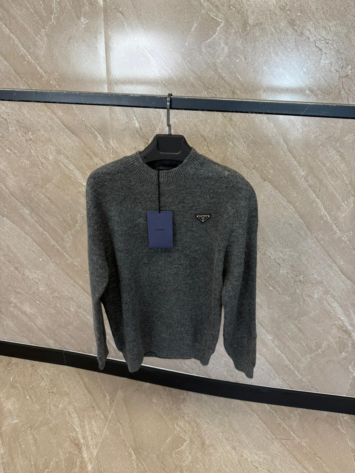 Prada Sweater Wool Grey - Afbeelding 1