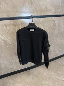 Stone Island Sweater Black Pocket